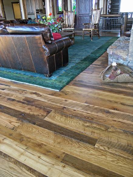 Antique Oak Skip-Planed Flooring